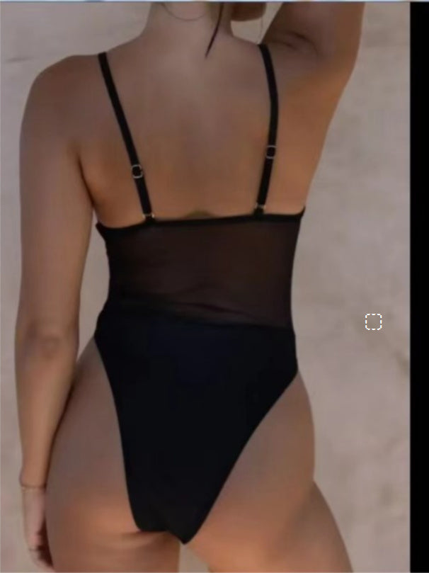 Transparent Meat Beach Bath Sunbath No Sun Marks Breathable Banded Bikini Swimsuit - Peek A Boo Undies