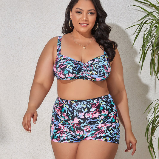 High Waist Split Swimsuit