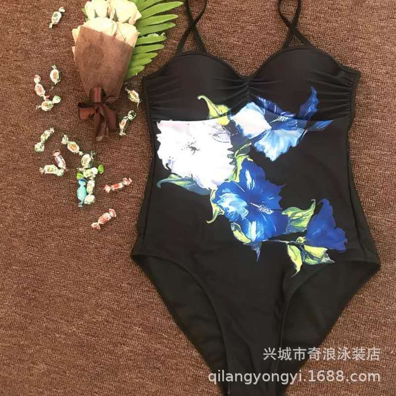 New One-piece Swimsuit Foreign Trade Swimsuit European And American Sexy Swimsuit Digital Printing One-piece Bikini Wholesale