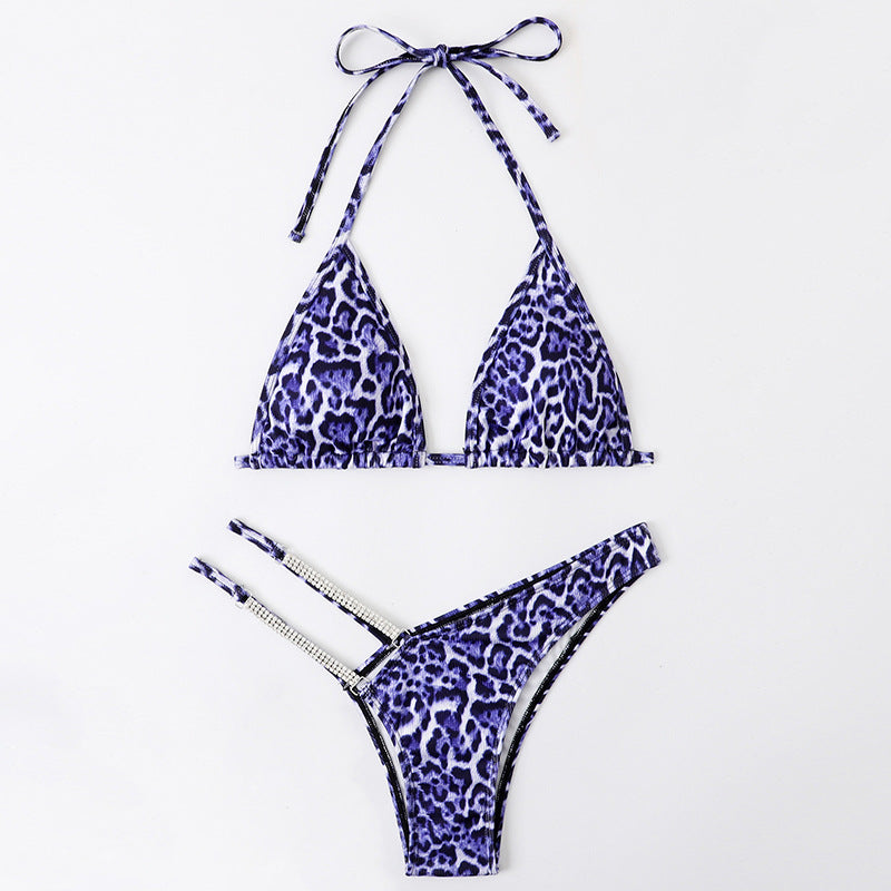 Leopard Print Bikini European And American Sexy Split - Peek A Boo Undies