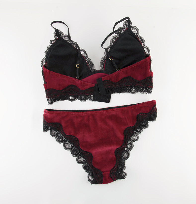 Victorian Style Flannel Sexy Lingerie Suit - Peek A Boo Undies