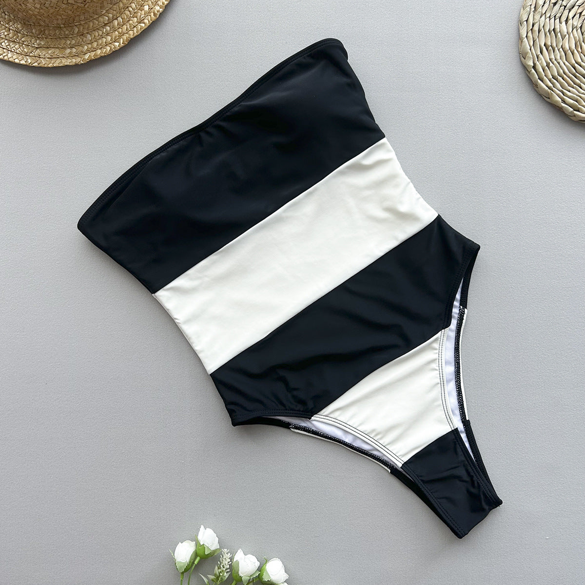Swimsuit Striped - Peek A Boo Undies