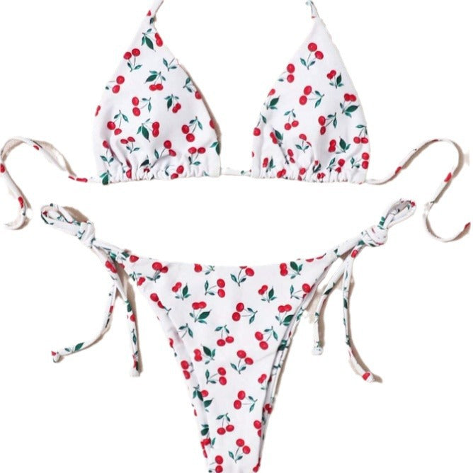 Tatil Bölünmüş Halter Bikini