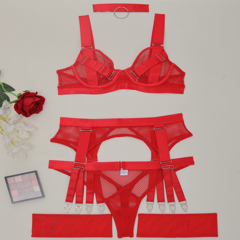 Buckle Garter Lingerie - Peek A Boo Undies
