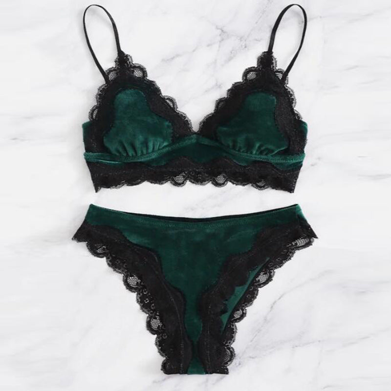 Victorian Style Flannel Sexy Lingerie Suit - Peek A Boo Undies