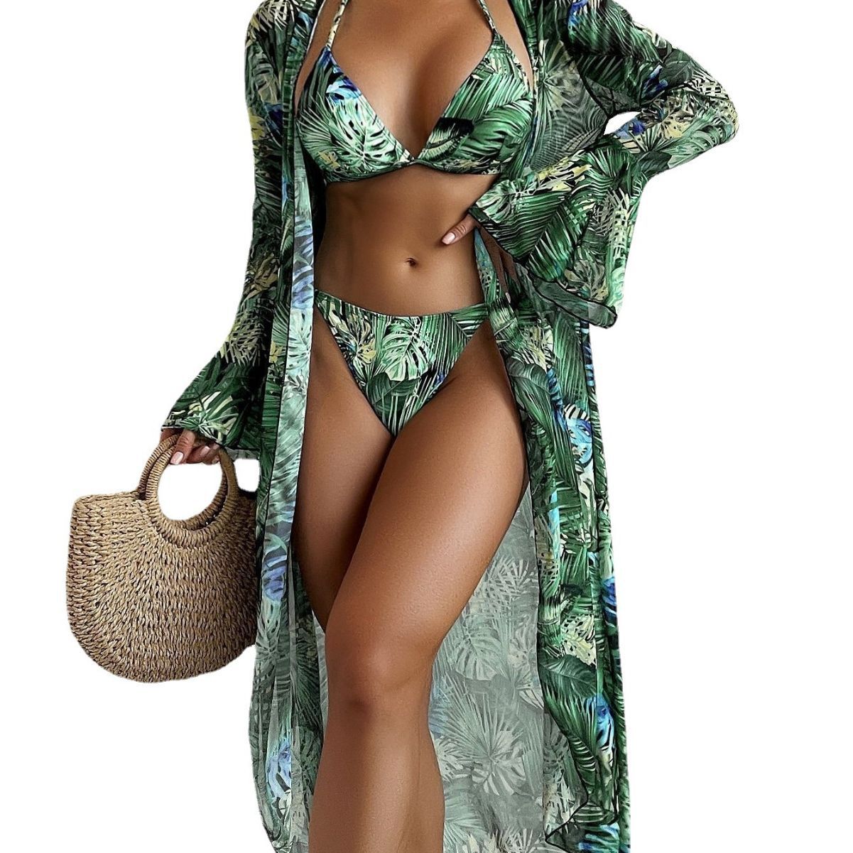 Split Bikini Cover Beach Swimsuit