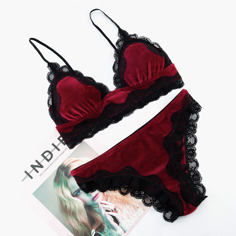 Victorian Style Flannel Sexy Lingerie Suit - Peek A Boo Undies