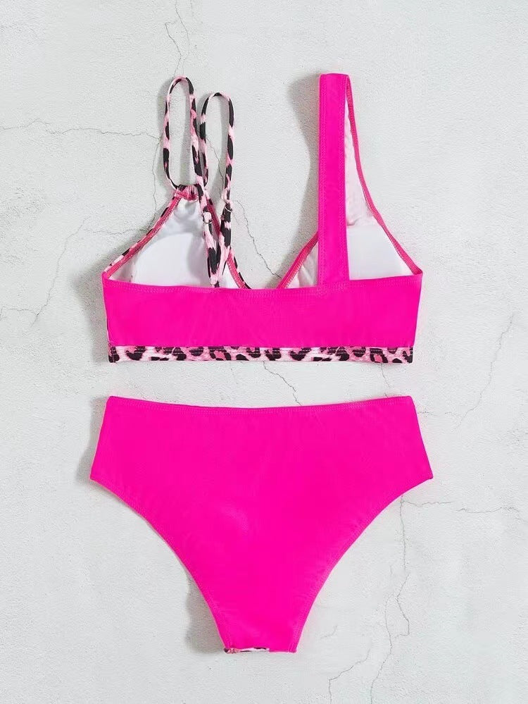 High Waist Color Bikini