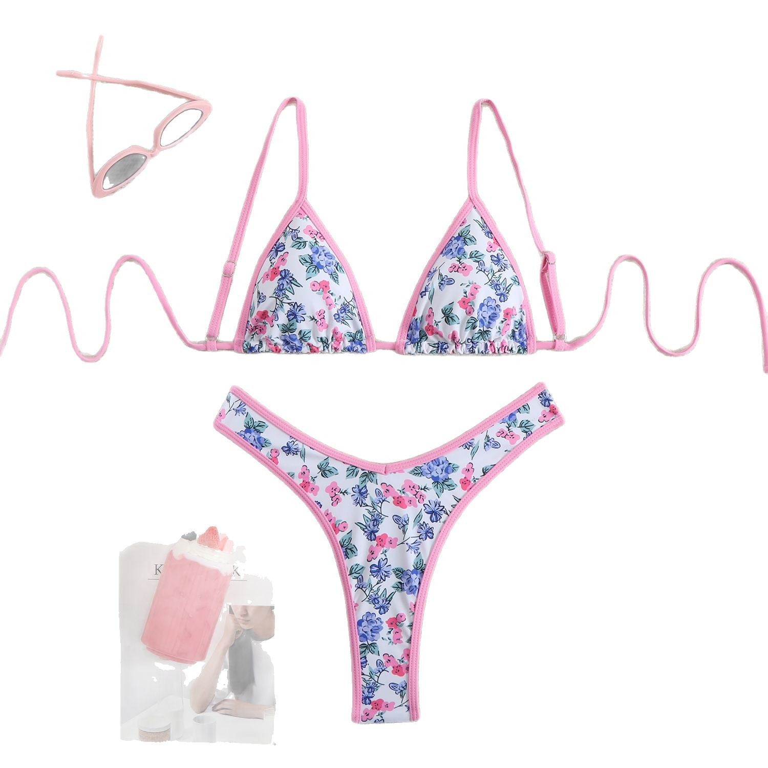New Bikini Women's Seperated Swimwear Printing - Peek A Boo Undies