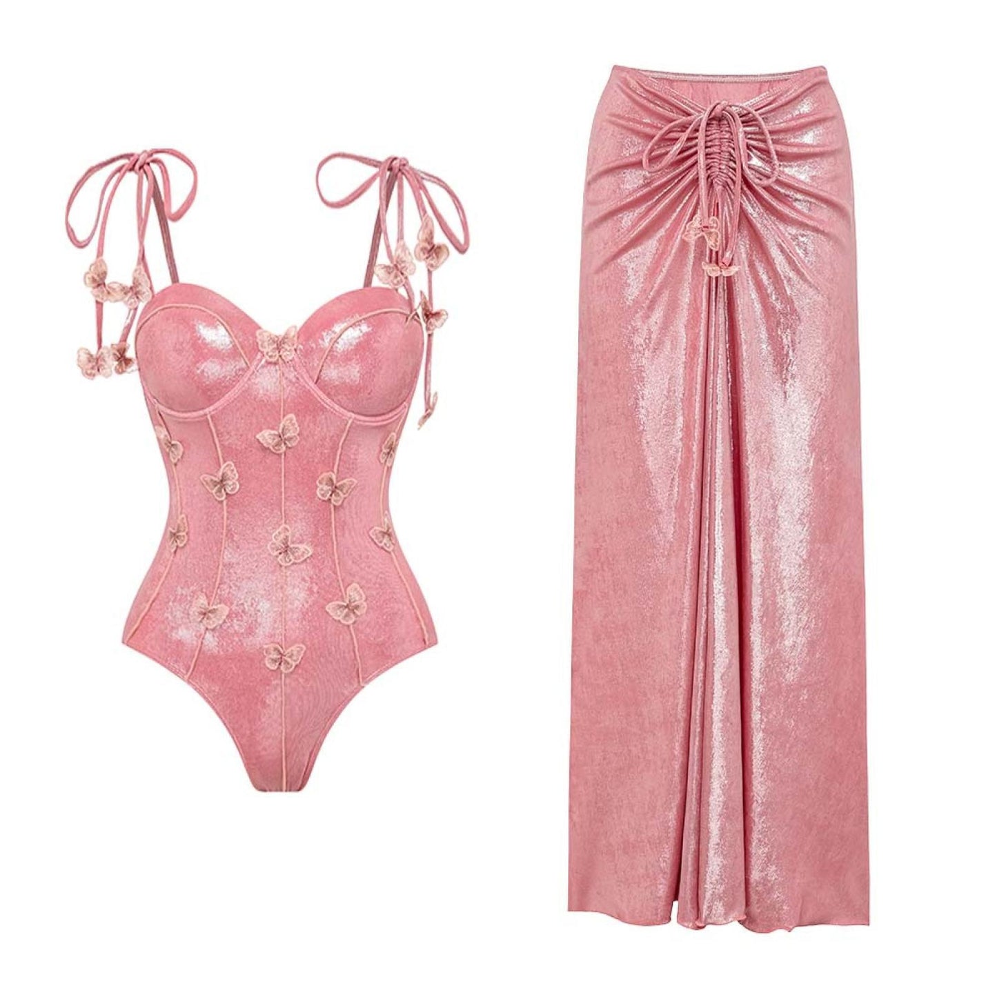 Bikini Kisses One-piece Swimsuit Two-piece Set