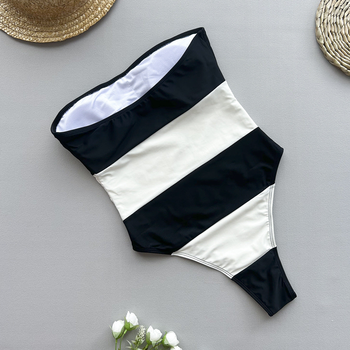 Swimsuit Striped - Peek A Boo Undies