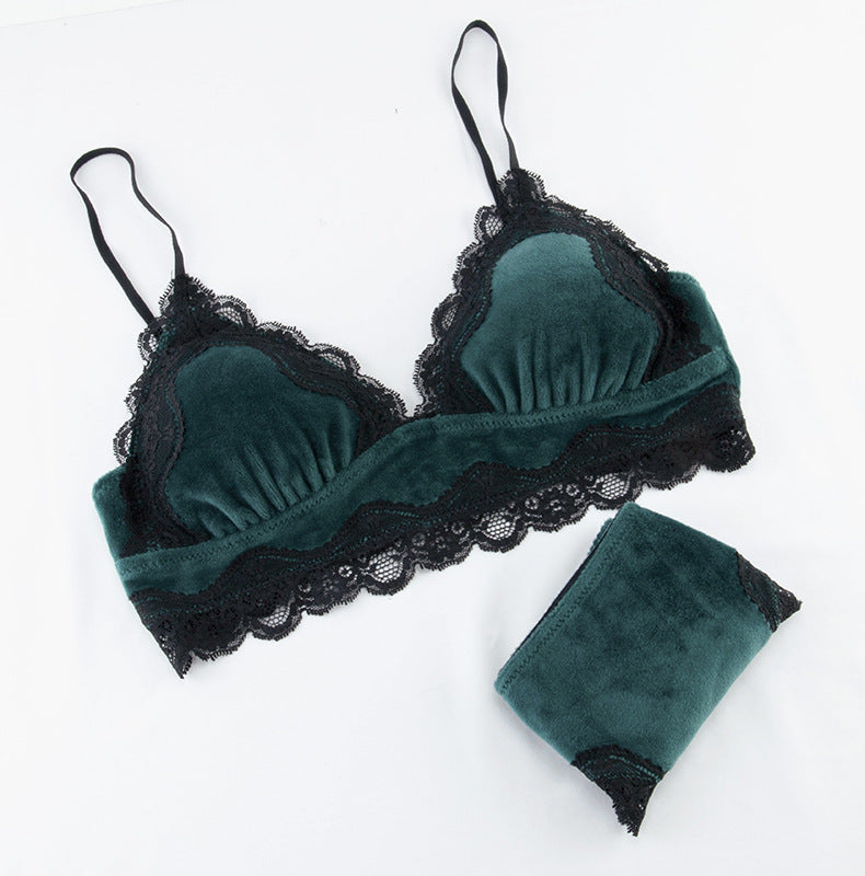 Victorian Style Flannel Sexy Lingerie Suit - Peek A Boo Undies