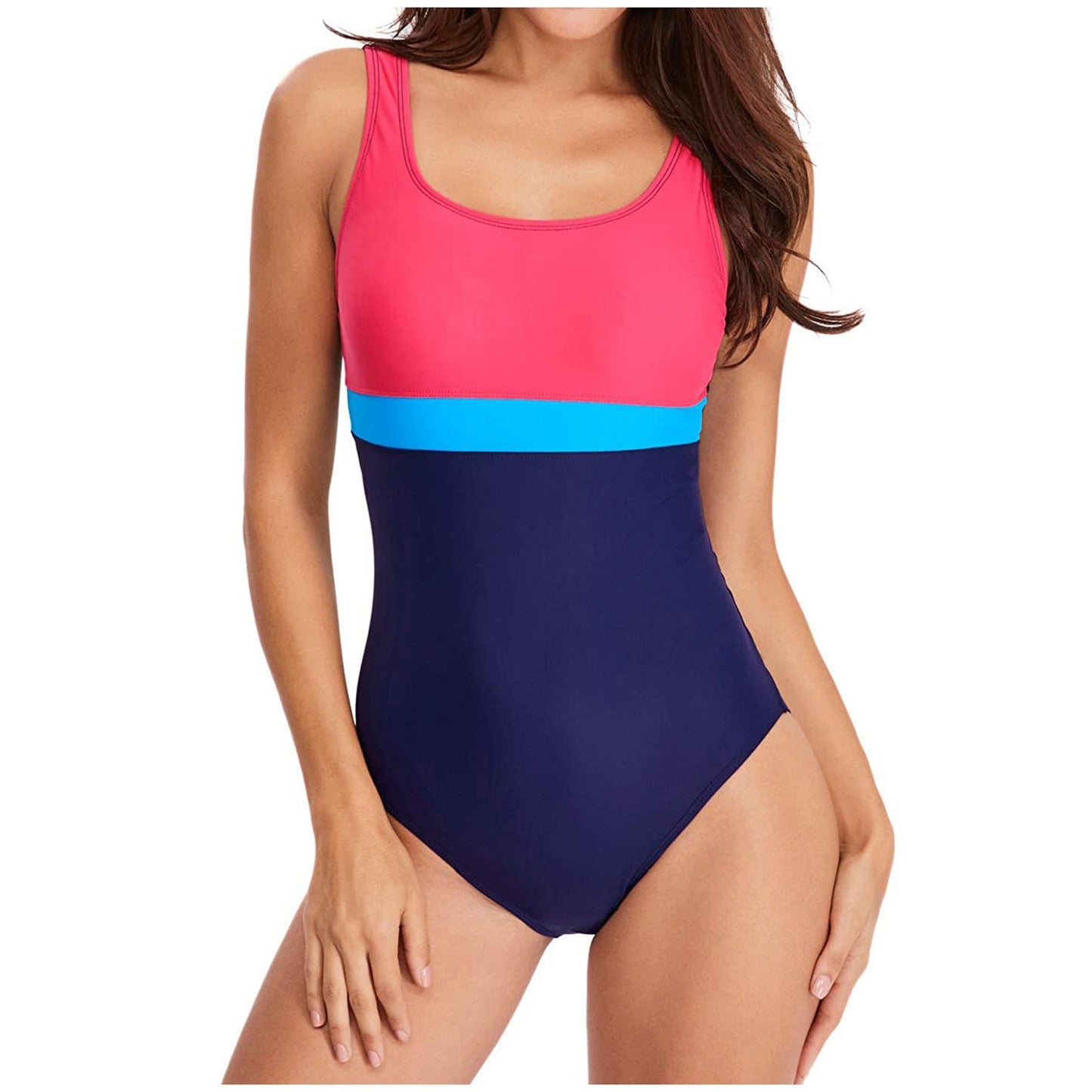 Women's Bikini Stitching Contrast Color Swimsuit - Peek A Boo Undies