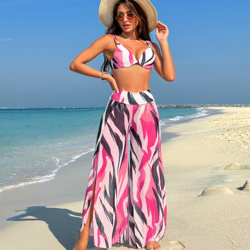 Swimsuit Women's Bikini Pants Three-piece Suit