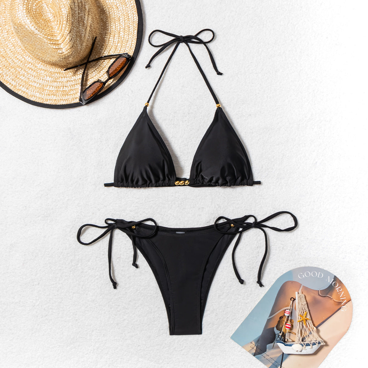 Bikini Sexy Black Bikini - Peek A Boo Undies