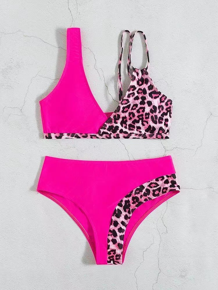 High Waist Color Bikini