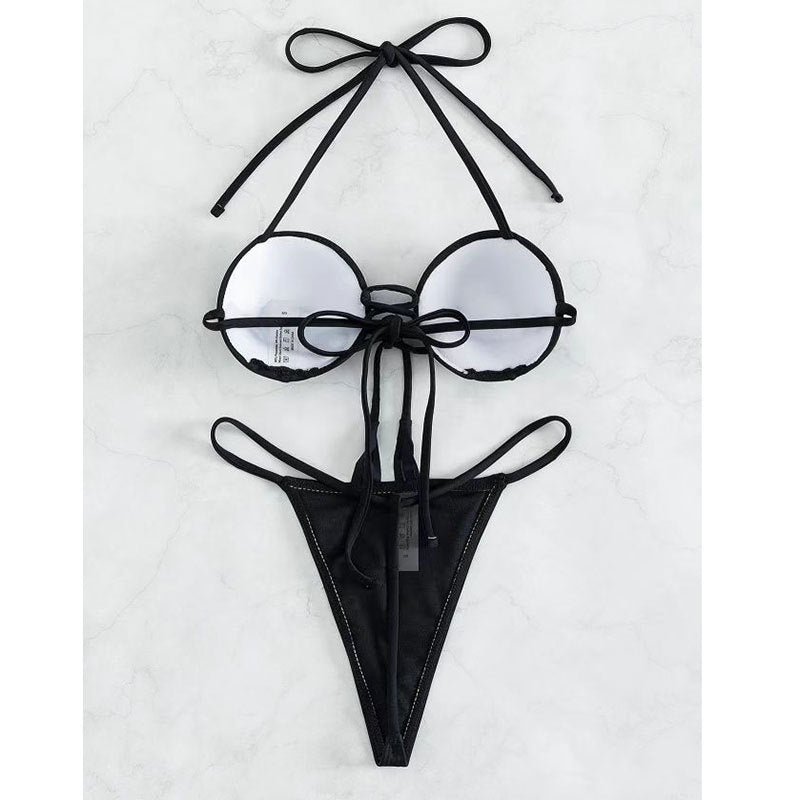 Personality Bandage Bikini Backless Hot Drilling - Peek A Boo Undies