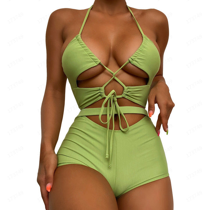 Solid Sexy String Women's Swimsuit