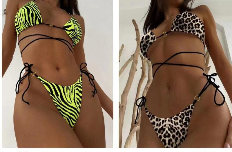 Women's Sexy Cross-border Metal Buckle Bikini Swimsuit