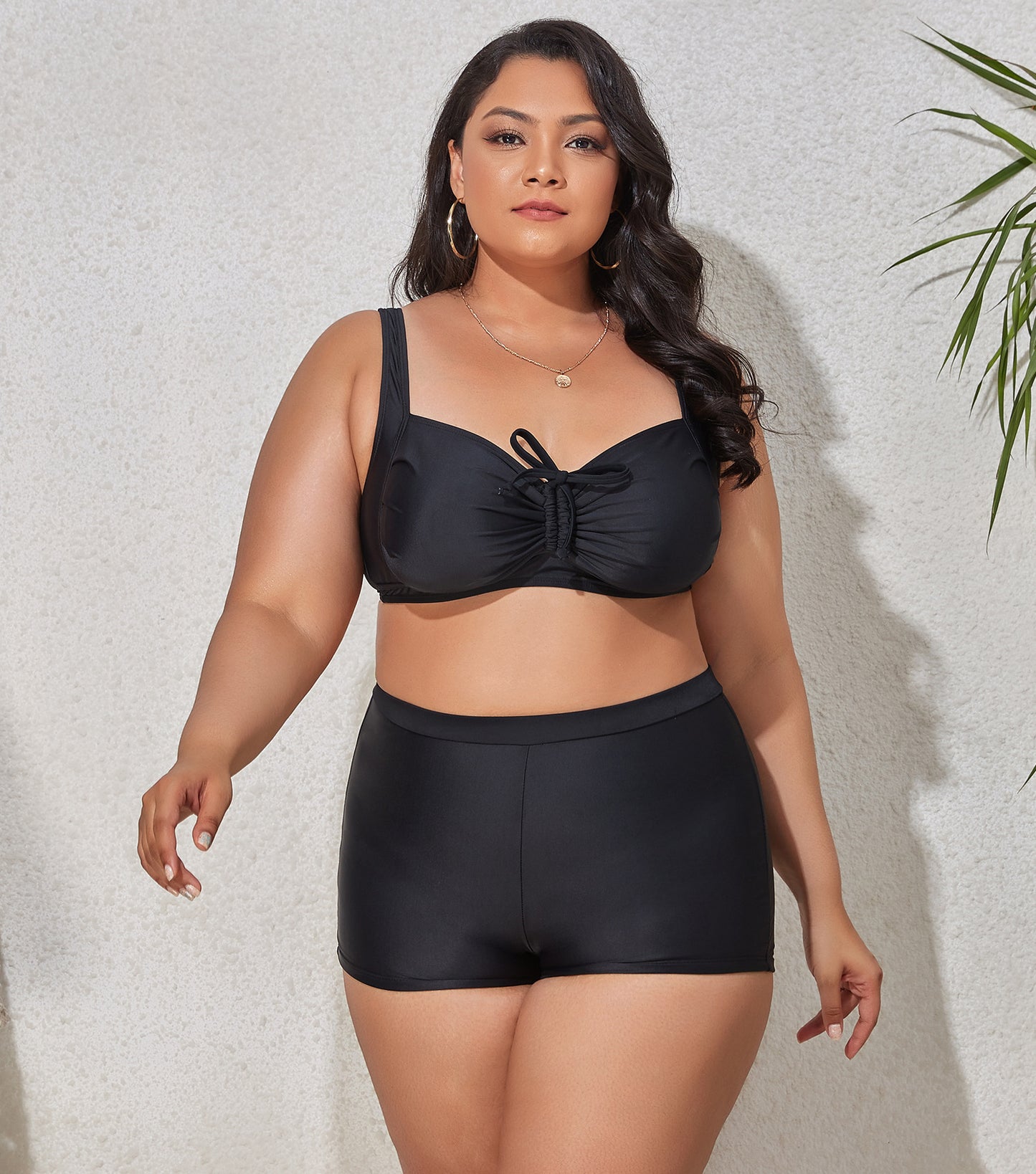 High Waist Split Swimsuit