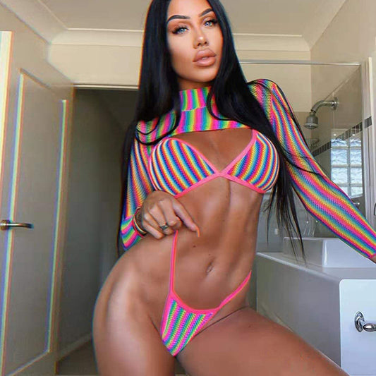 Dış Ticaret Bikini Mayo Yeni Üç Parçalı Takım