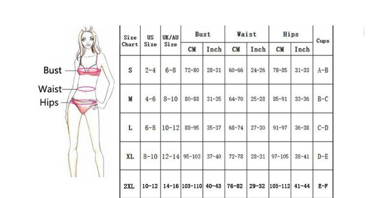 New Solid Color Suit Beach Ribbon Bikini - Peek A Boo Undies
