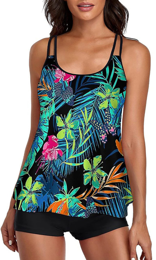 New Split Large Size Swimsuit Women's Leg Length Shorts - Peek A Boo Undies