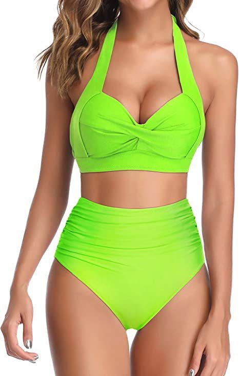 Split Bow Bikini Seaside Vacation Swimwear