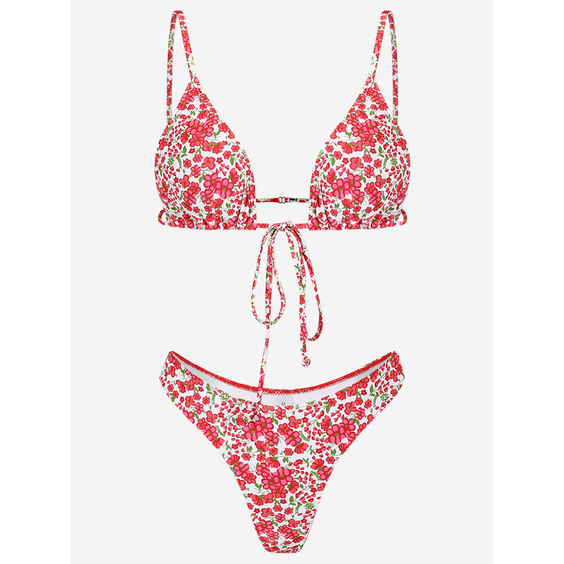 Digital Print Bikini Ladies Split Swimsuit