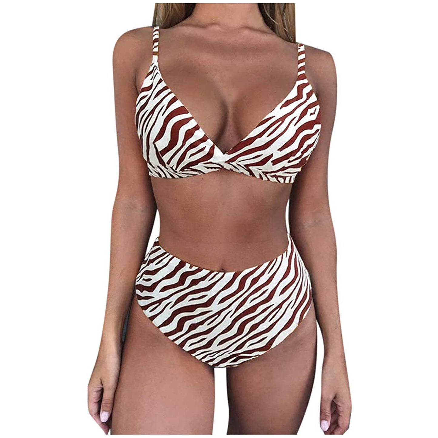 Popular Swimsuit Leopard Print Snake Print High Waist Women's Bikini