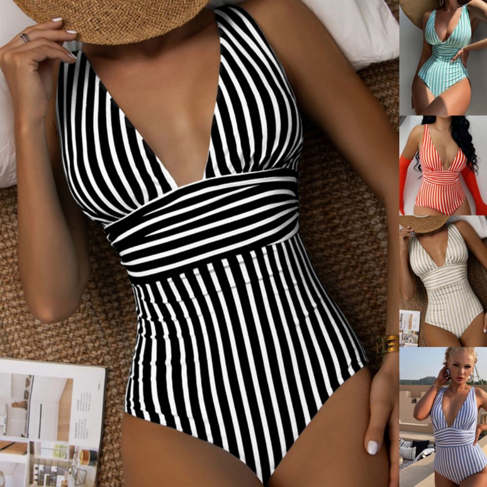 One-piece Swimsuit Striped