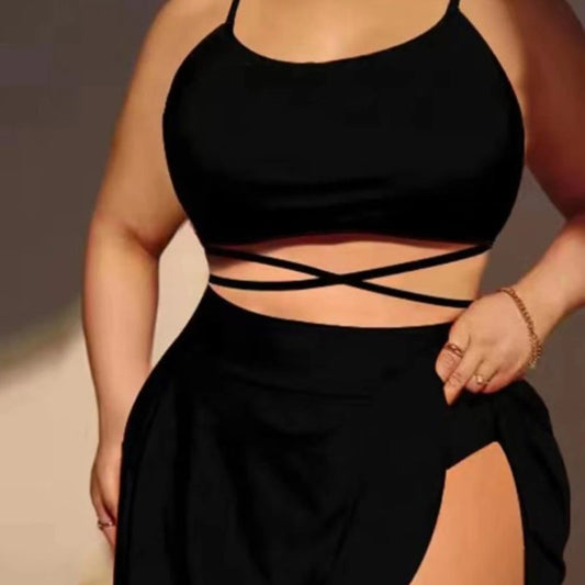 High Waist Bikini Swimsuit Female - Peek A Boo Undies