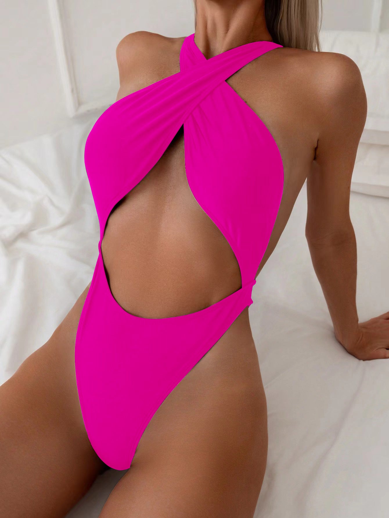 One-piece Bikini Neck Tight