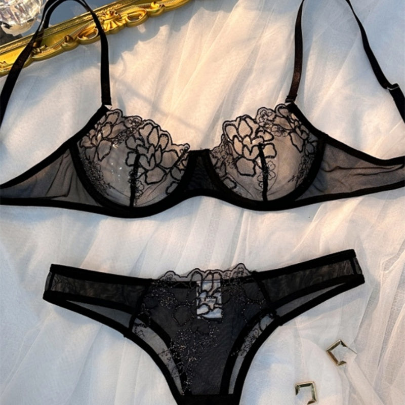 Elegant Underwear Embroidered Sexy Lingerie