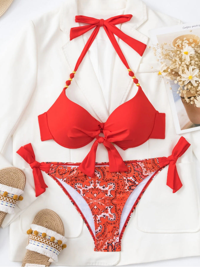 Ladies New Printing Quality Bikini Swimsuit - Peek A Boo Undies