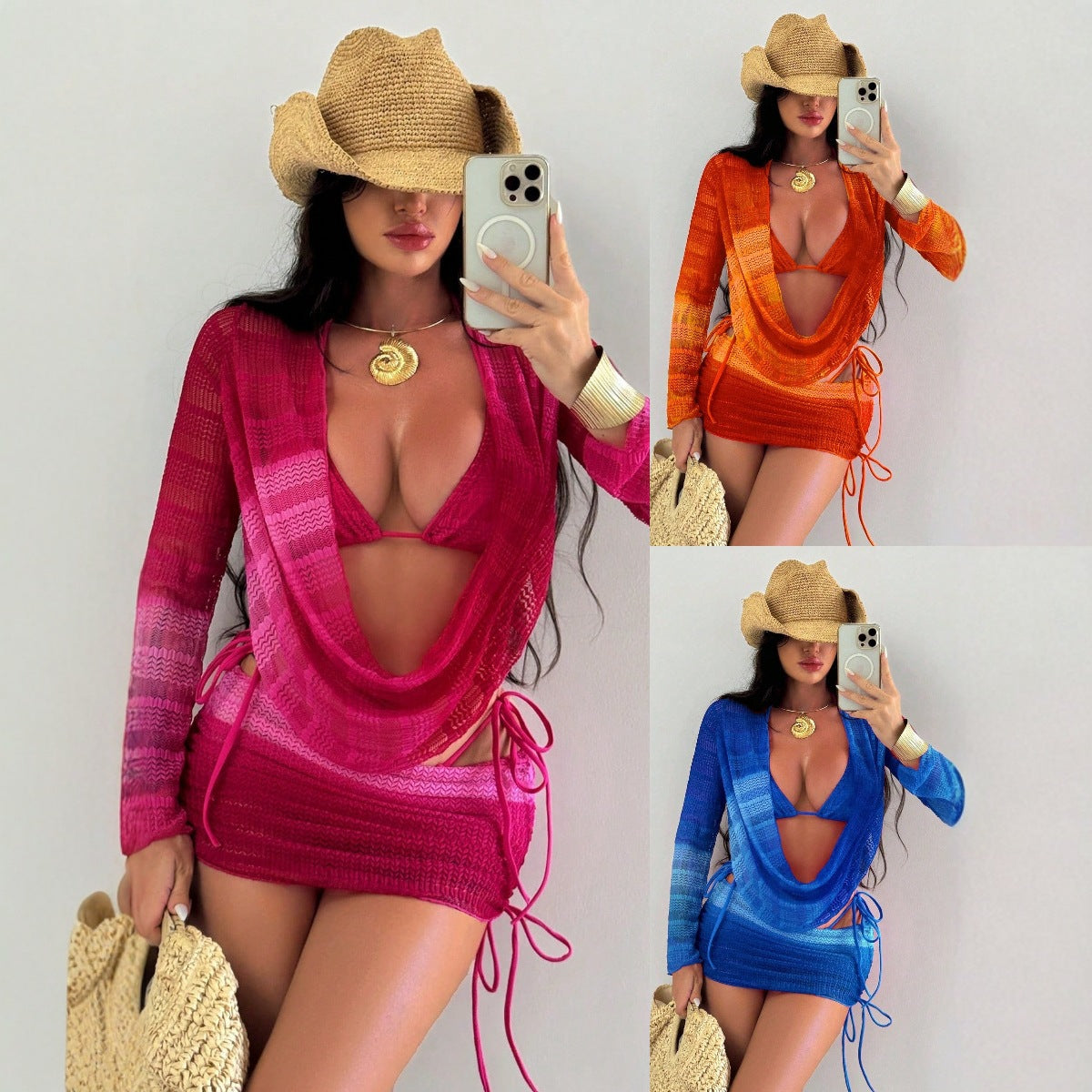 Pop Bikini Four-piece Set