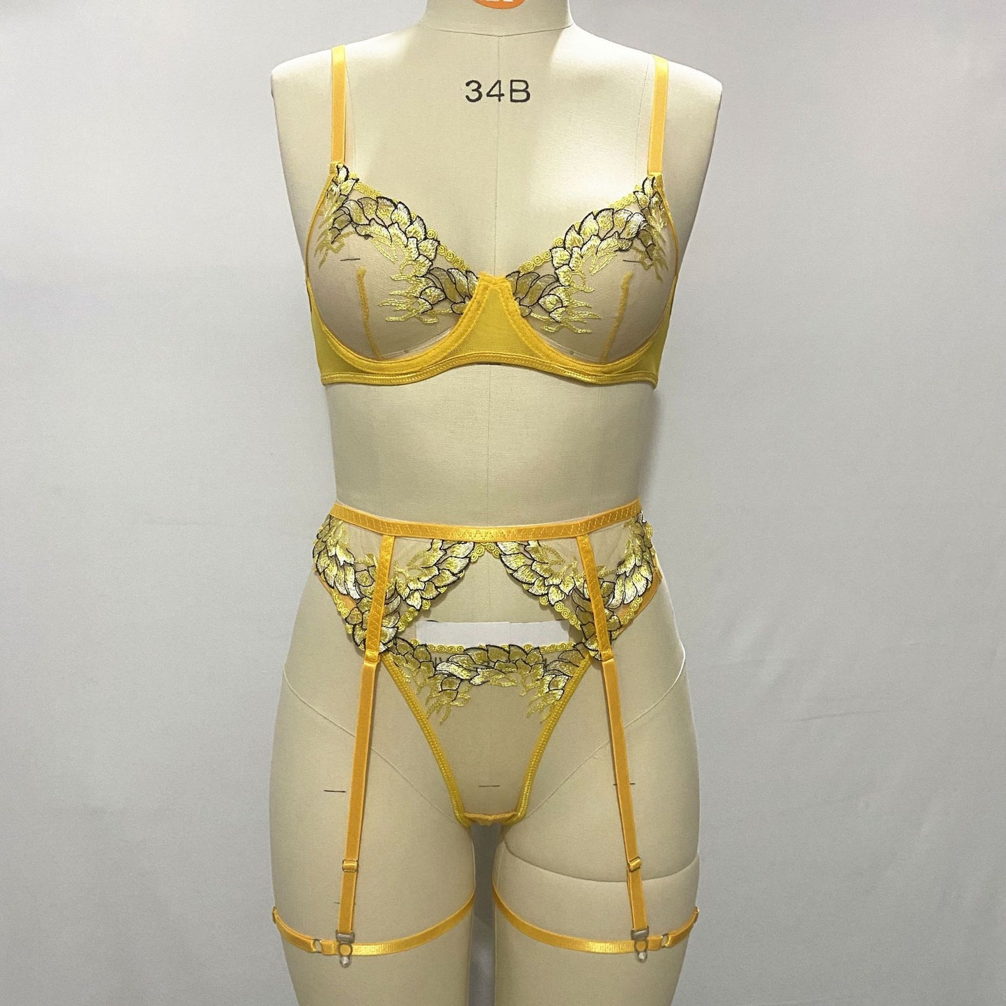 Sunset Lingerie 3-piece Bra Set T-back Suit