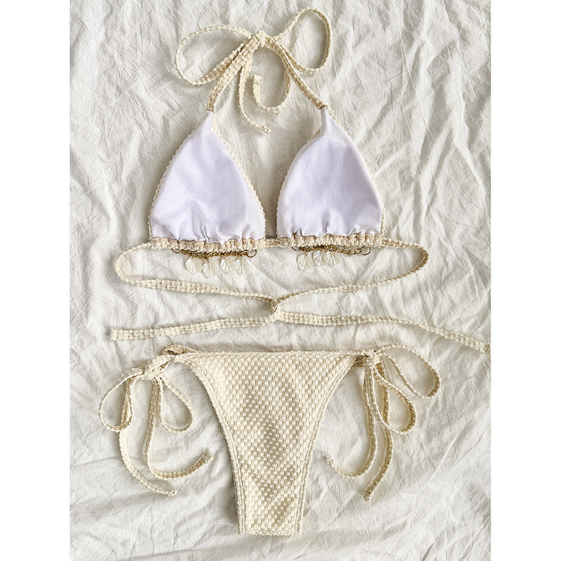 Halter Lace-up Bikini Summer Beach Bikini Women's Swimsuit