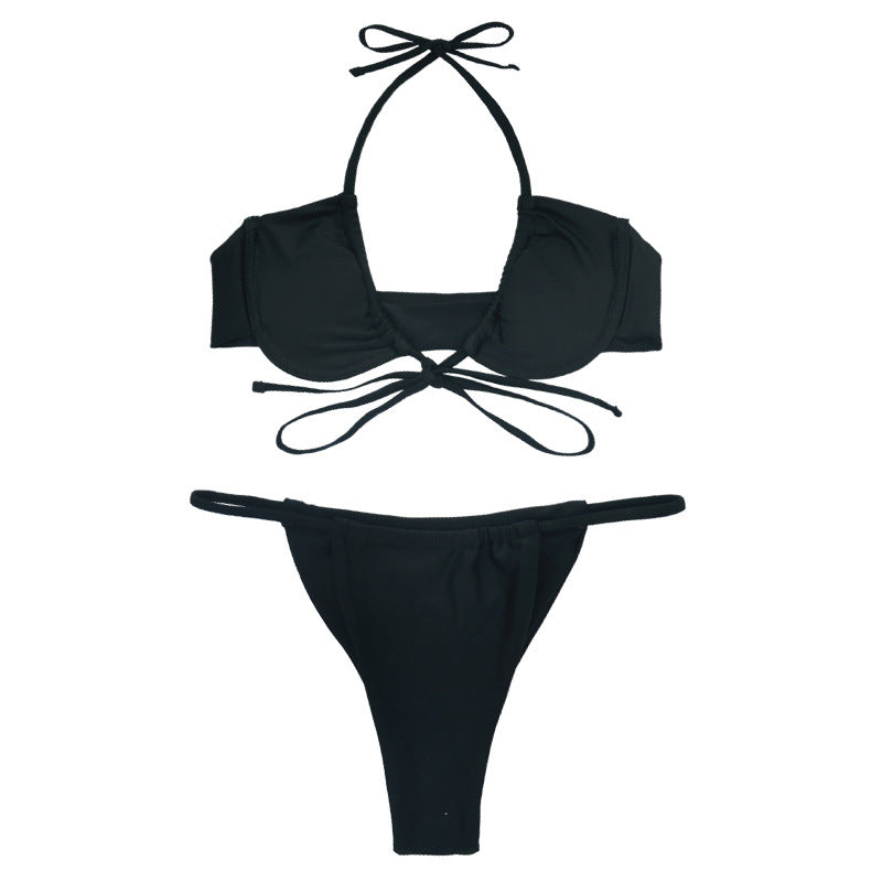 Back Split Ladies Swimwear Bikini