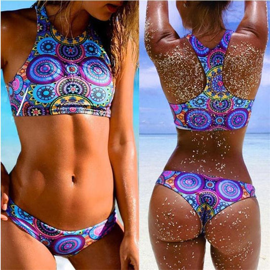 Low Waist Triangle Bikinis High Neck Brazilian Swimwear Swimsuit Swimsuit Bikini Set Brazilian Beachwear Biquini