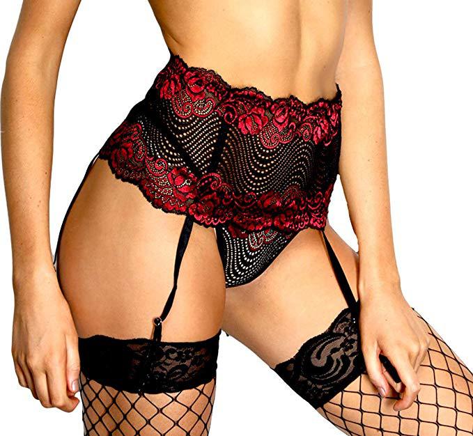 Erotic Lingerie Erotic Pajamas Three-point Abdominal Tightening Suspenders Suit