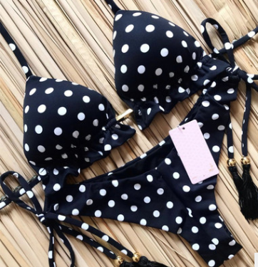 Printed strap bikini