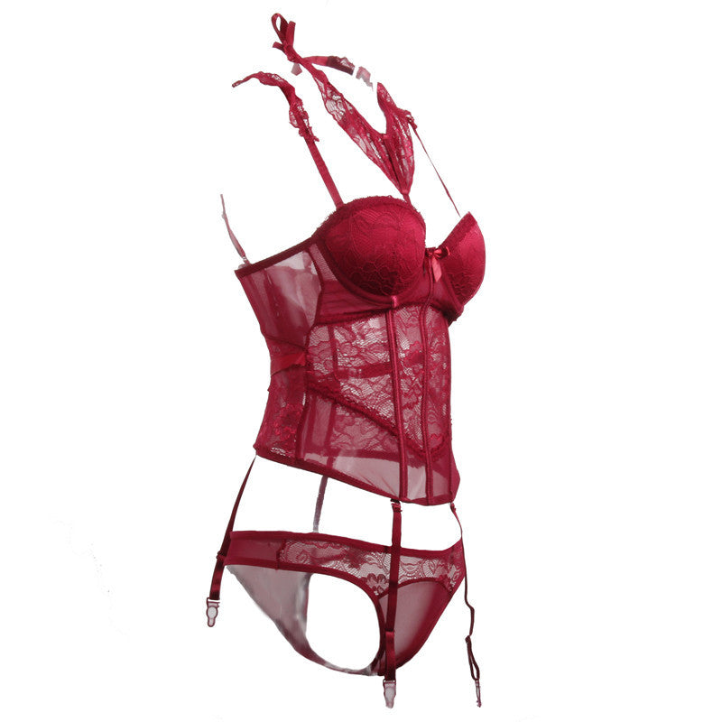 Erotic Lingerie Lace Shapewear Vest Erotic Suit