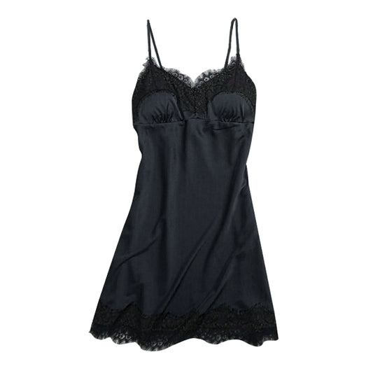 Dark Nigh Women's Nightgown Negligee Baby doll Lace Trim Lingerie  Lingerie